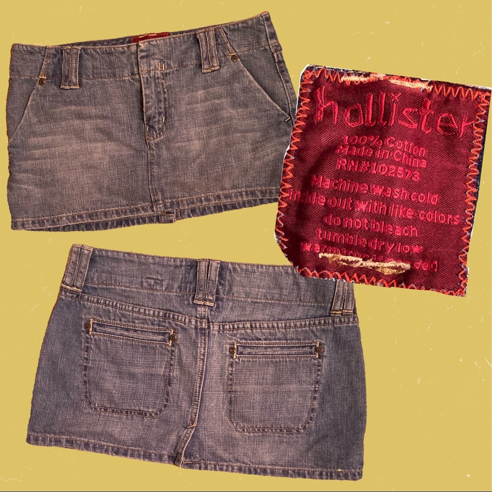 Jean mini skirt ✨Holister✨